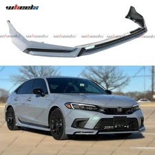 4PC Yofer V3 Style Sonic Gray Front Bumper Lip Splitter For 2022-24 Honda Civic