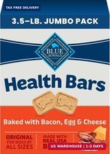 Blue Buffalo Health Bars Bacon Egg & Cheese Dog Biscuits, 3.5 lb