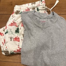 Burt's Bees Adult Women  s 2 Piece Christmas Pajama Set Multicolor Small