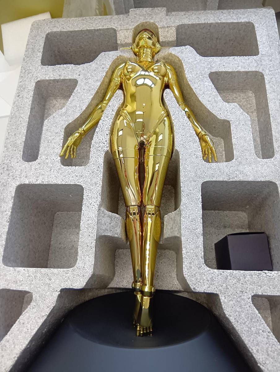 Hajime Sorayama Statue Figure Sexy Robot Floating 1/4 Scale Gold