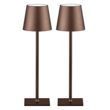 2 Pack Cordless Table Lamps, 3 Colors Stepless Dimming, 5000mAh Rechargeable ...