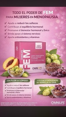 CJA DE FEM  30sobres :PROBLEMA HORMONAL, Menopausia,todo el sistema de la  Mujer