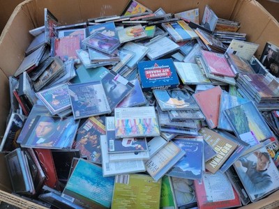 100 - Music CD Lot W/cases - Assorted Genres Bulk - Reseller's CDs Variety Pack!