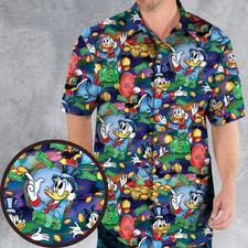 McDuck Scrooge's wealth Hawaiian Shirt,button down unisex adults S-5XL