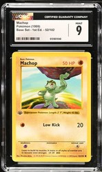 Machop 52/102 Base Set 1st Edition Shadowless