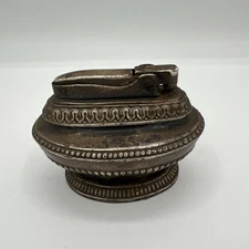 Vintage Ronson Queen Anne Silver Plate Wick Lighter - 1936-1960 Made in Newark