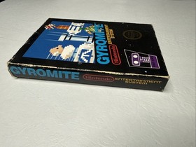 Gyromite (NES) &ndash; Five-Screw Hang Tab Glossy Sticker &ndash; CIB &ndash; Nintendo - With box