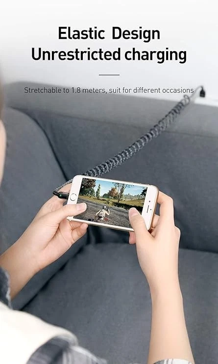 Mcdodo Retractable Coiled USB To Iphone Fast Charging Cable for Apple Iphone - image 4 of 4