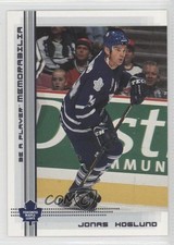 2000-01 ITG Be A Player Memorabilia Jonas Hoglund #313 0f4