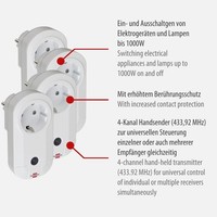 Brennenstuhl Funkschalt-Set RC CE1 4001 4Er Funksteckdosen Innen Weiß