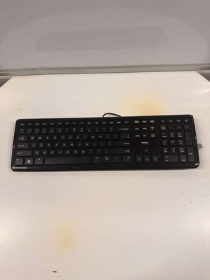 Amazon Basics Wired USB Keyboard Full Size KU-0833 Black Tested Working