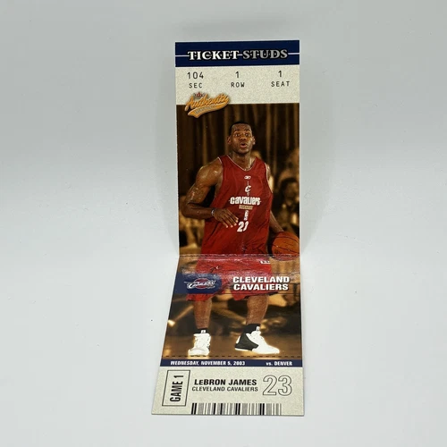 LeBron James RC Ticket Studs Rookie 2003-04 Fleer Authentix #1 TS