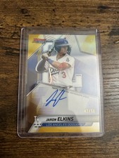 2025 Topps Bowman's Best Of 2025 Gold Refractor #B25-JE Jaron Elkins Auto /50
