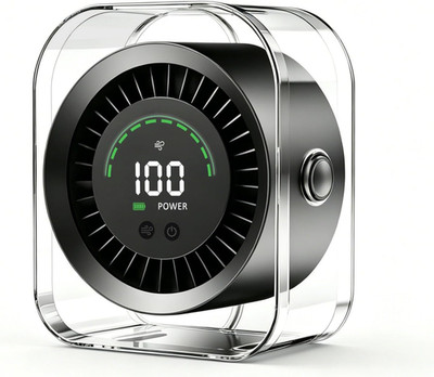 Mini Tischventilator Sehr Leise(20 Db),4000Mah Akku (15 Stunden) USB-C, Led-Anze
