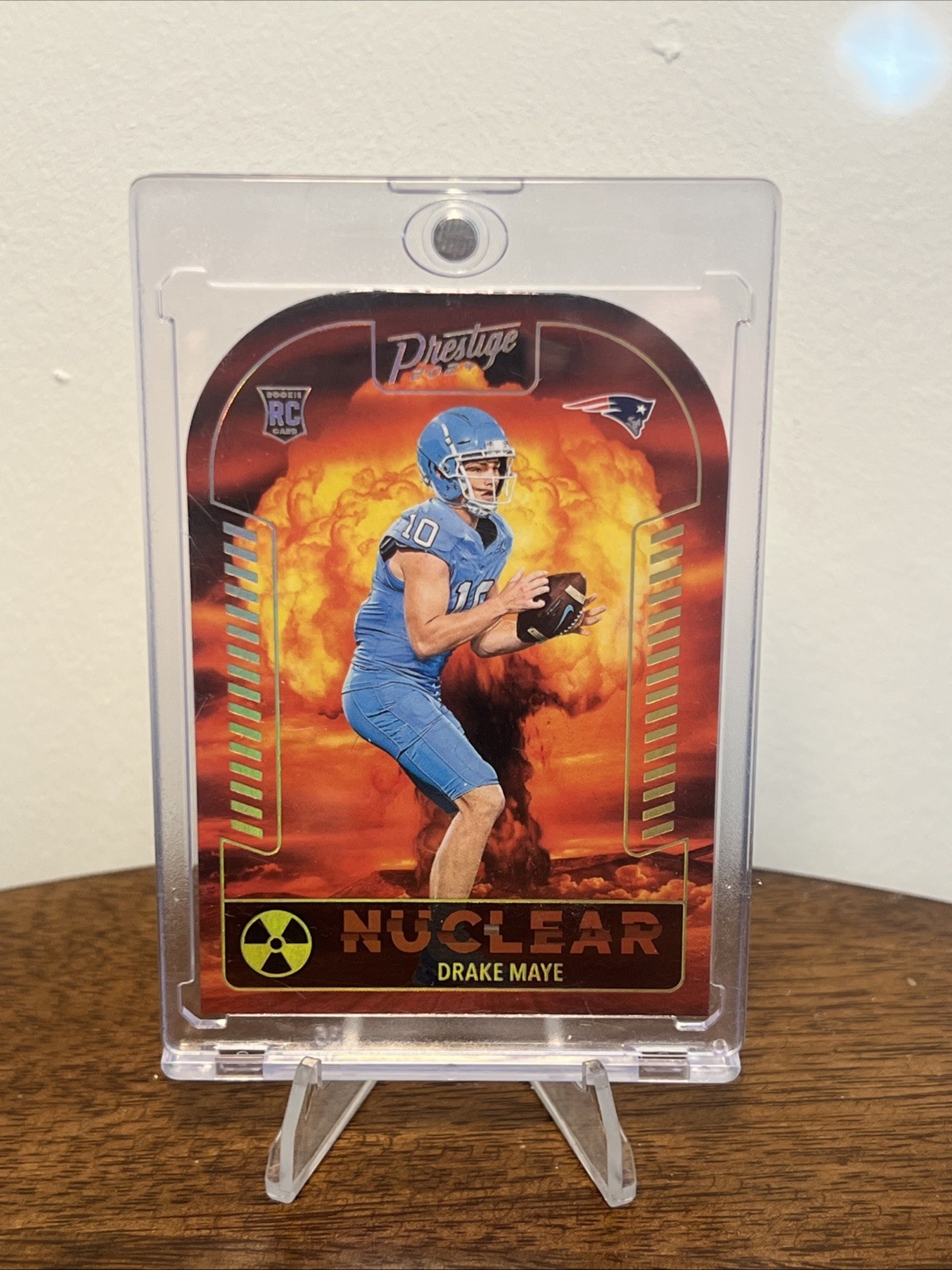 2024 Panini Prestige Drake Maye Nuclear SSP Case Hit Rookie