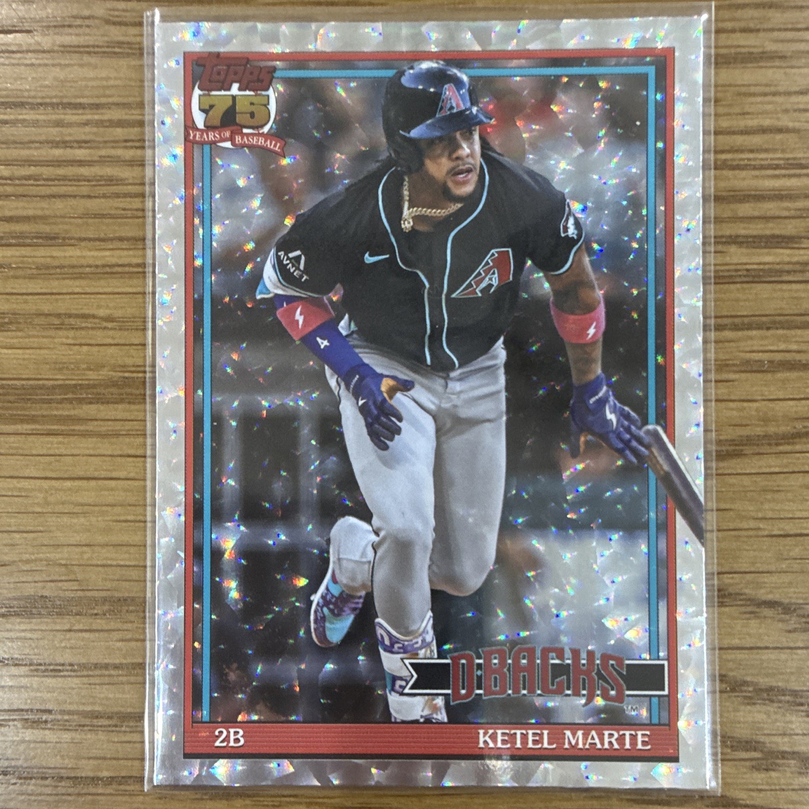 Topps 2025 Series 1 Ketel Marte 91B2-2B Rainbow Foil Arizona Diamondbacks