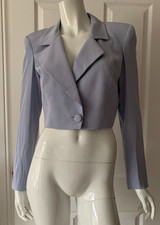 Monot Lilac Purple Crop Blazer Nwt Us 4 Uk 8
