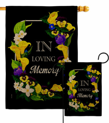 Loving Memory Burlap Garden Flag Sweet Life Sympathy Decorative Gift Yard Banner
