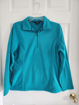 lands end long sleeve fleece quarter zip dress LANDS' END Women's Long Sleeve Fleece Quarter Zip Dress Size: Small tall NEW