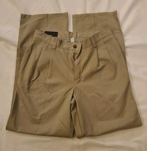 NWT CHAPS Approved Schoolwear 250 Khaki Uniform Pants Size 18 Regular 30" - Picture 2 of 5