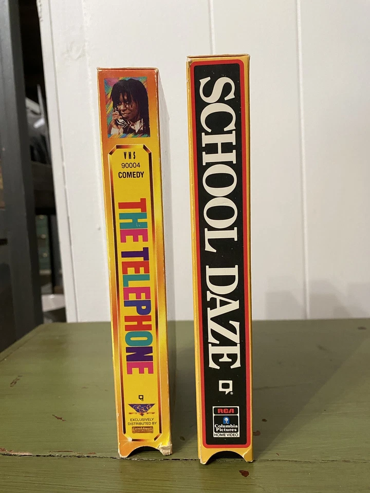 The Telephone VHS Tape 1990 + School Daze VHS 1988 Rare Collection OOP HTF Cult - Image 3 of 4