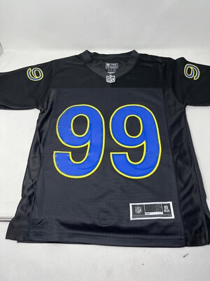 Aaron Donald Nike NFL Los Angeles LA Rams Black Jersey Youth Size Small 