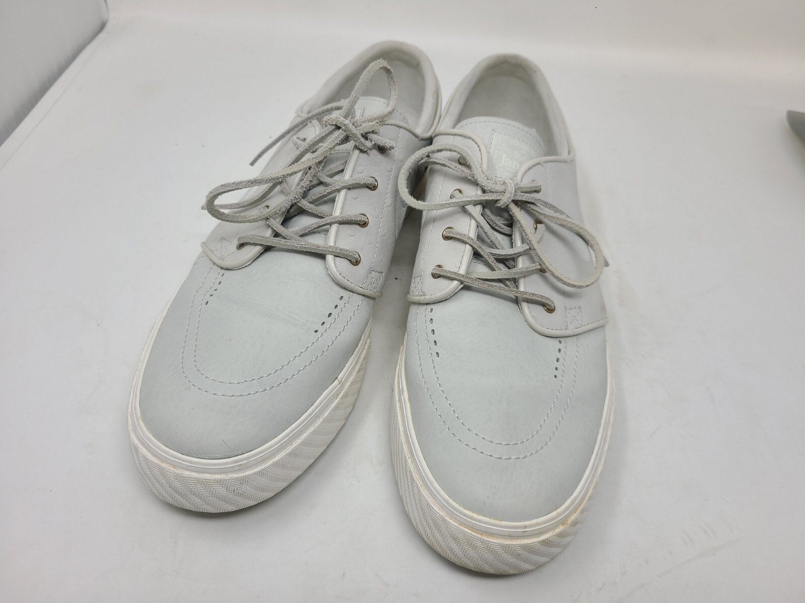NIKE SB Zoom Stefan Janoski Premium Sneakers 12 Light Gray Bone White 375361-011
