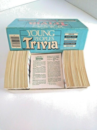 Vintage 1985 Young People's Trivia Travel Card Game Family Game Night - Picture 5 of 12