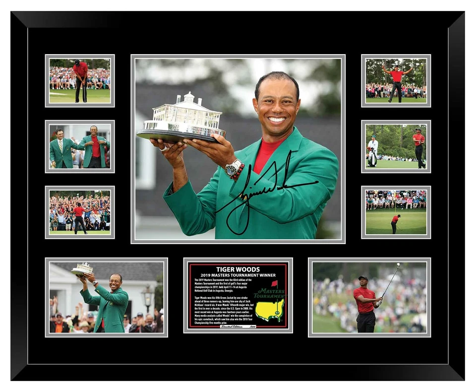 TIGER WOODS 2019 US MASTERS WINNER SIGNED LIMITED EDITION FRAMED MEMORABILIA - image 3 of 4