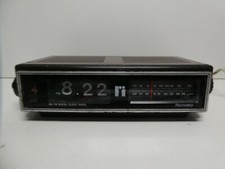 VINTAGE REMOKO CLOCK RADIO MID CENTURY RADIO ALARM FLIP CLOCK