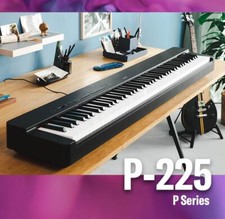 Yamaha P225B 88-Key Weighted Action Digital Piano w/Power Supply New from JP F/S