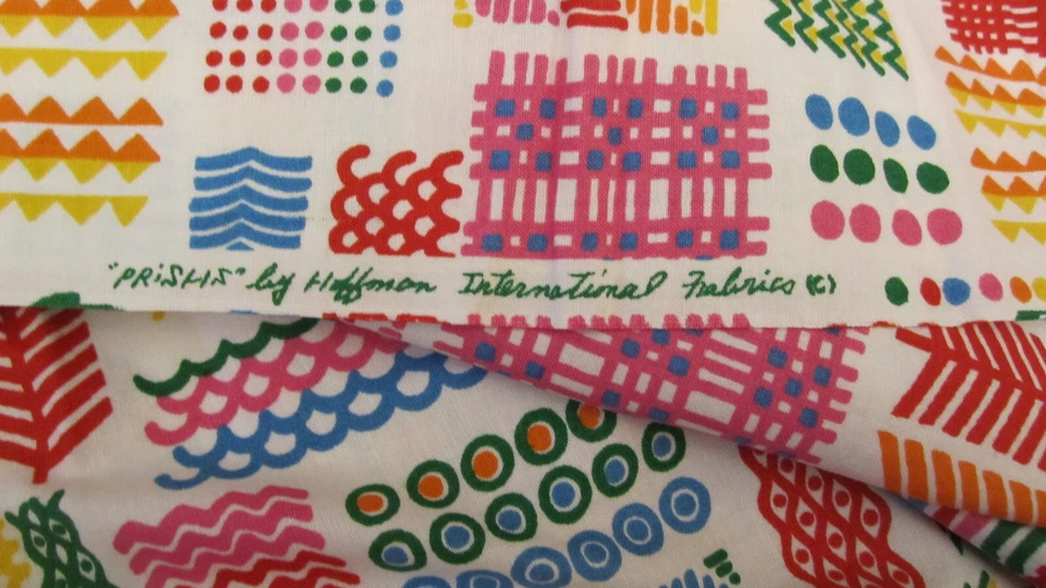 Cotton Fabric Prisms by Hoffman Inter Bright Colors Geomatric 1yd 32" x 44 - Image 3 of 4