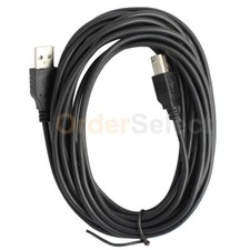 15FT USB2.0 A TO B HIGH SPEED PRINTER SCANNER 15' CABLE FOR HP CANON EPSON Black