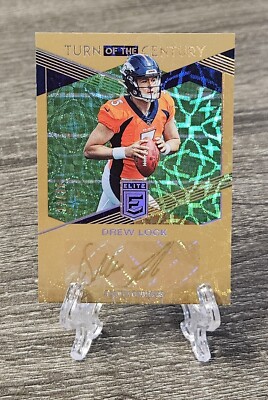 DREW LOCK 2019 Donruss Elite TotC Gold Ink Rookie Auto /25 Giants Broncos