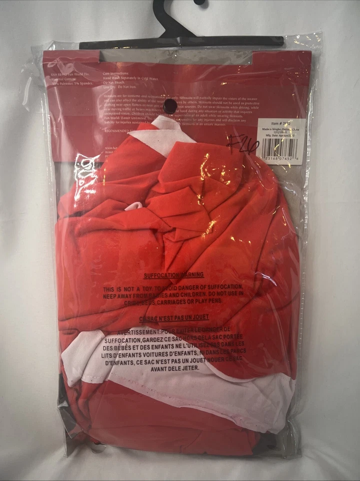 Traje de piel de Papá Noel Disfraz para adulto Talla única Navidad Festivo Vacaciones Rojo Foto 3 de 3