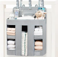 Organizador de pañales premium para cuna, cambiador,