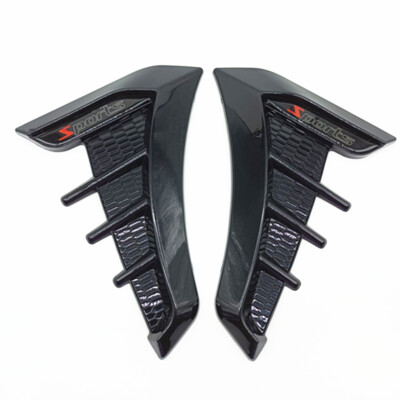 Universal 1 Pair Black / Carbon Fiber Look Car Side Fender Vent Air Wing Cover Body Moldings Trim – Buy At Low Prices In The Online Store - Foto 6