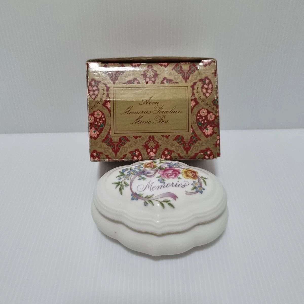 Vintage Avon 1984 Memories Porcelain Music Box eBay