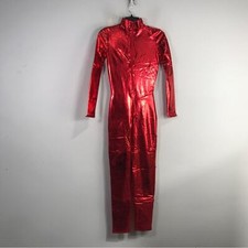 Forplay Zip Front Mock Neck Catsuit, Womens S...