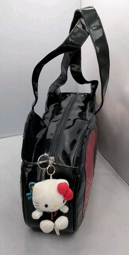 Sanrio Loungefly X Hello Kitty schwarz/rot Haarschleifenförmige Handtasche 17" - Bild 10 von 17