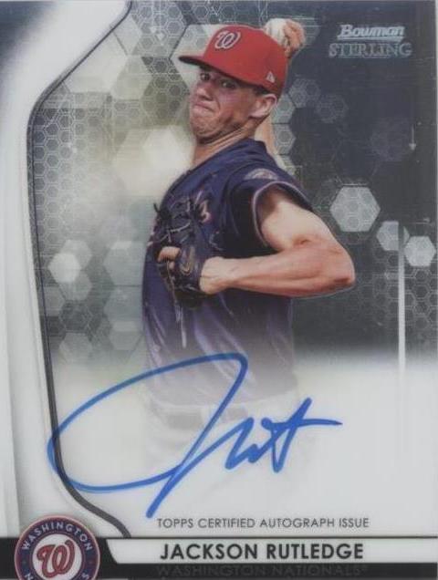 2020 Bowman Sterling - Prospect Autographs Jackson Rutledge #BSPA-JR ...