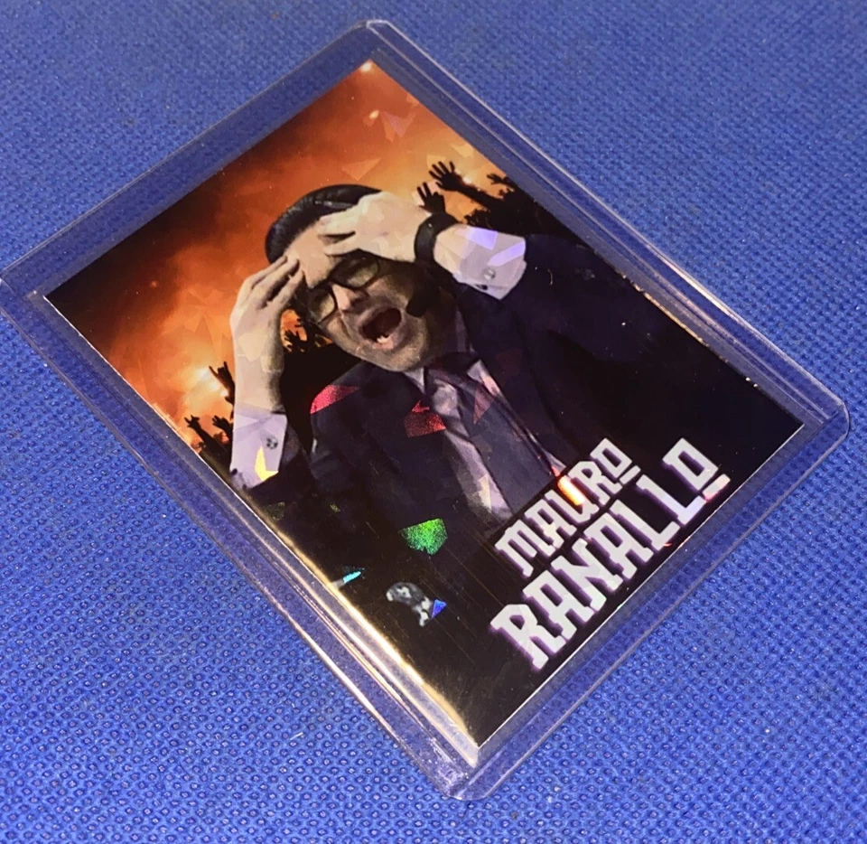 Tarjeta refractora Holofoil personalizada Mauro Ranallo Sportscaster Bellator MMA Wrestling Foto 2 de 4