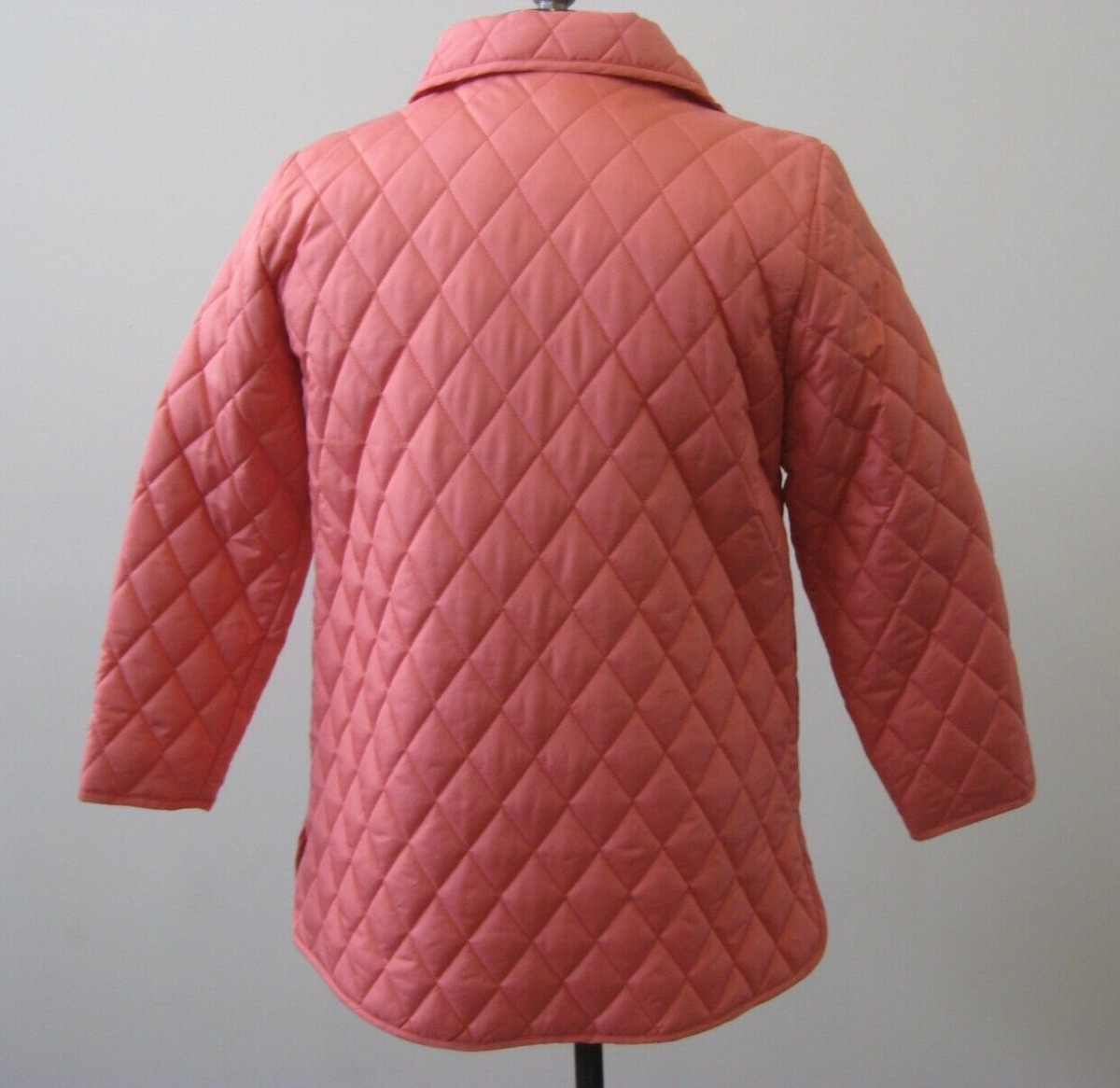THE TOG SHOP PETITES Quilted Jacket Button Down Lined Coat Size