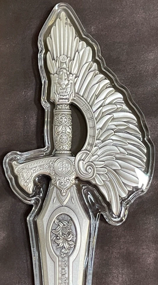 2024 2.5 Oz 999 Silver "The Sword of St. Gabriel" Only 15,000 Minted in Hand!! - Image 3 of 4
