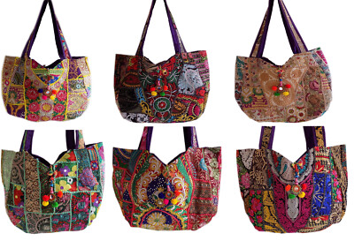 Tote Shoulder Bag Shopping Bag Vintage Handmade Banjara 5 Pieces Wholesale Lot | eBay