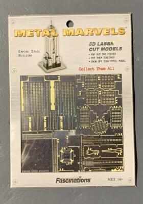 METAL MARVELS EMPIRE STATE BUILDING FASCINATIONS 3D KIT LASER CUT MODEL NEW  