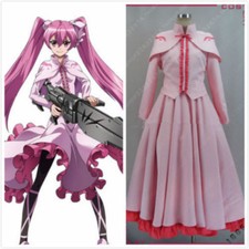 Akame ga KILL Mine Pink Dress Cosplay Costume custom :Free Shipping