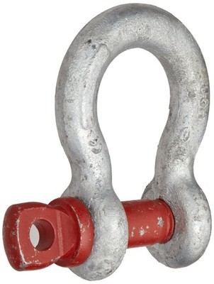 Crosby Screw Pin Anchor Shackle Carbon Steel, Galvanized, 4-3/4 Ton WLL, 3/4''...