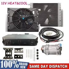 New A/C Universal kit Underdash Compressor Complete Air Conditioner HEAT & COOL