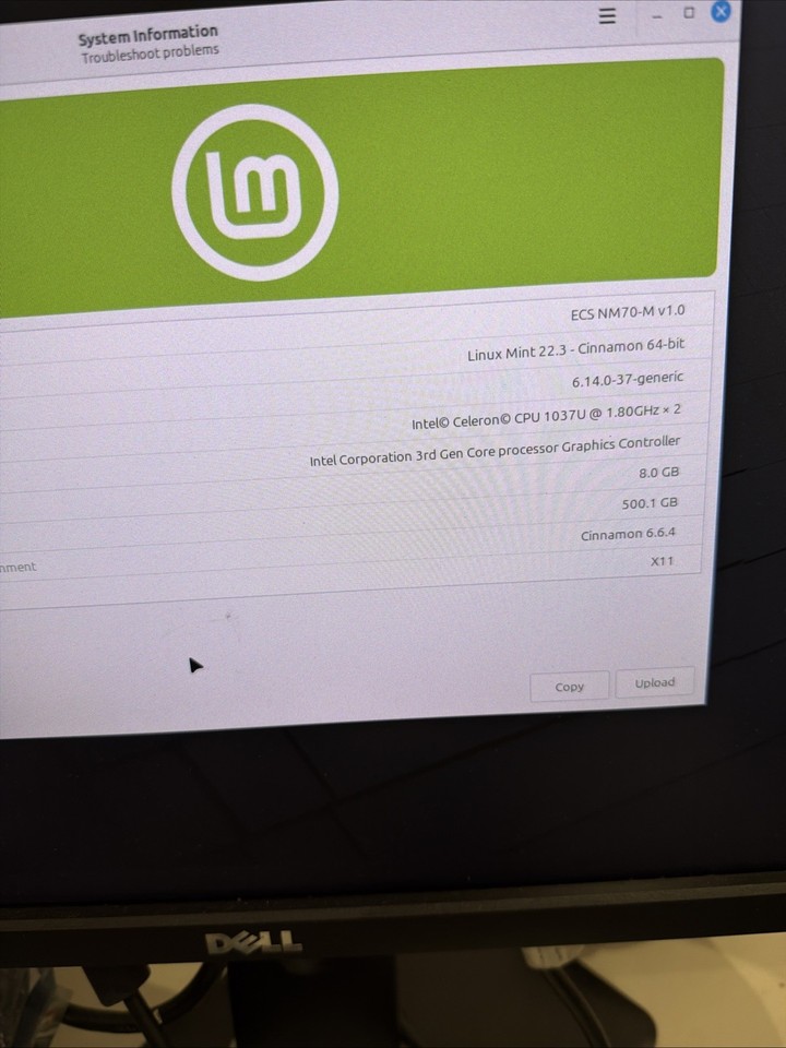 Linex Ram Zoostorm Cheap Linux Mint Tower PC 8GB Ram 500GB Disk | eBay UK